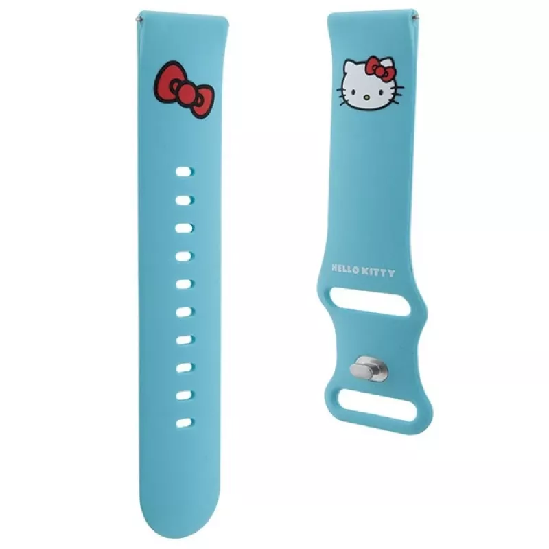 Hello Kitty Universal Σιλικόνη Λουράκι Ρολογιού Kitty Head Μπλε 22mm