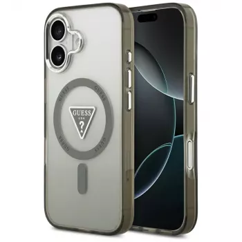 GUESS Θήκη MagSafe IML Gradient Triangle Logo για iPhone 17 - Χακί