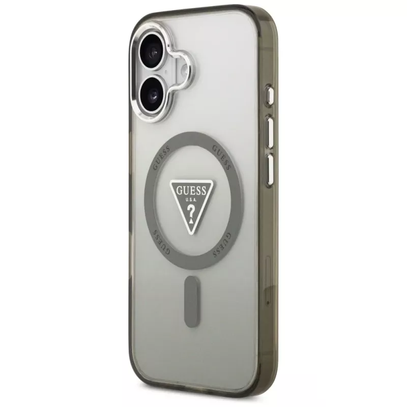 GUESS Θήκη MagSafe IML Gradient Triangle Logo για iPhone 17 - Χακί