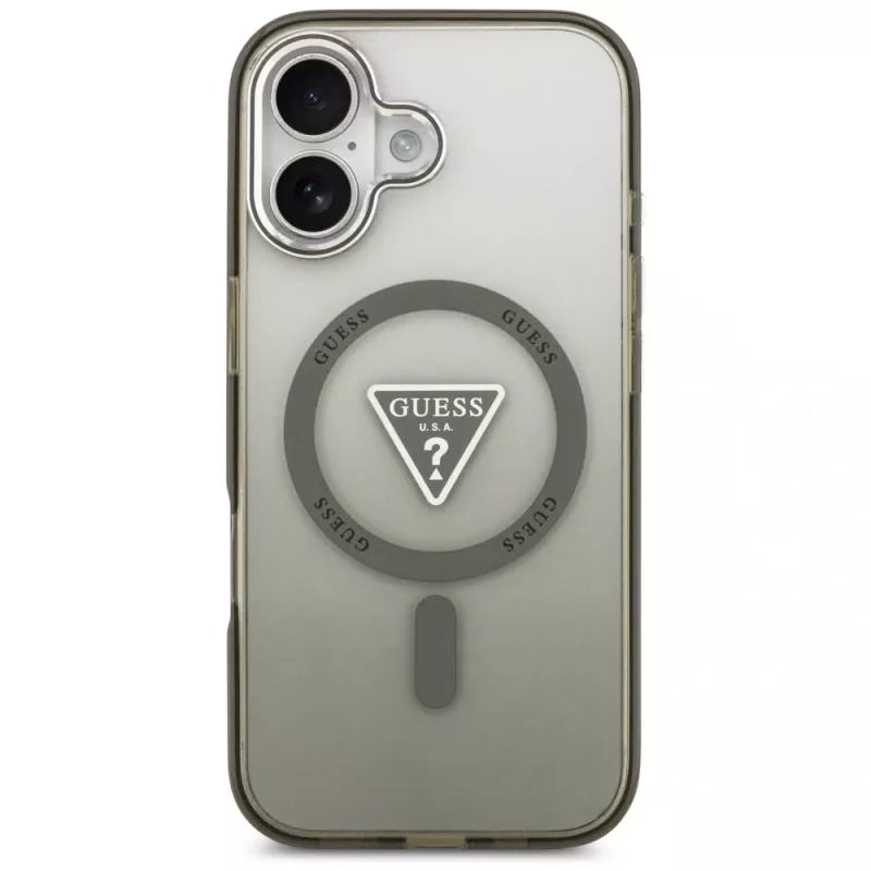 GUESS Θήκη MagSafe IML Gradient Triangle Logo για iPhone 17 - Χακί