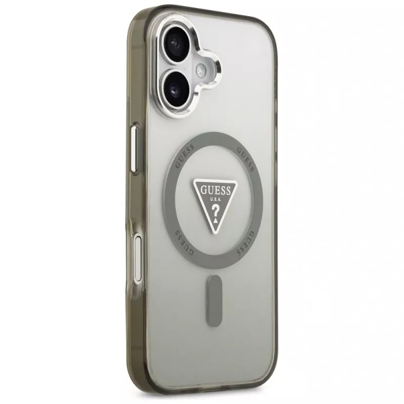 GUESS Θήκη MagSafe IML Gradient Triangle Logo για iPhone 17 - Χακί