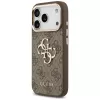 GUESS 4G Big Classic Logo θήκη για iPhone 17 Pro / 18 Pro - καφέ & χρυσό