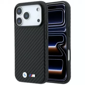 BMW M Carbon Metal Logo MagSafe θήκη για iPhone 18 Pro / 17 Pro – μαύρο