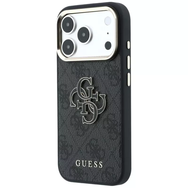 GUESS 4G & Big Resin Logo θήκη για iPhone 17 Pro / 18 Pro - μαύρο