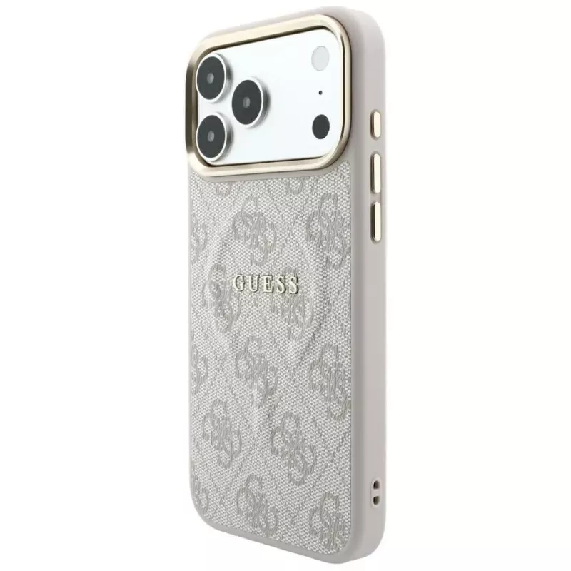 GUESS Embossed 4G Classic MagSafe θήκη για iPhone 17 Pro Max / 18 Pro Max - ροζ