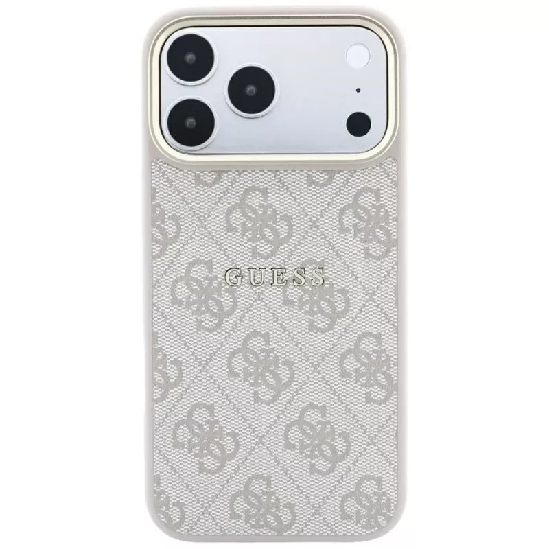 GUESS Embossed 4G Classic MagSafe θήκη για iPhone 17 Pro Max / 18 Pro Max - ροζ