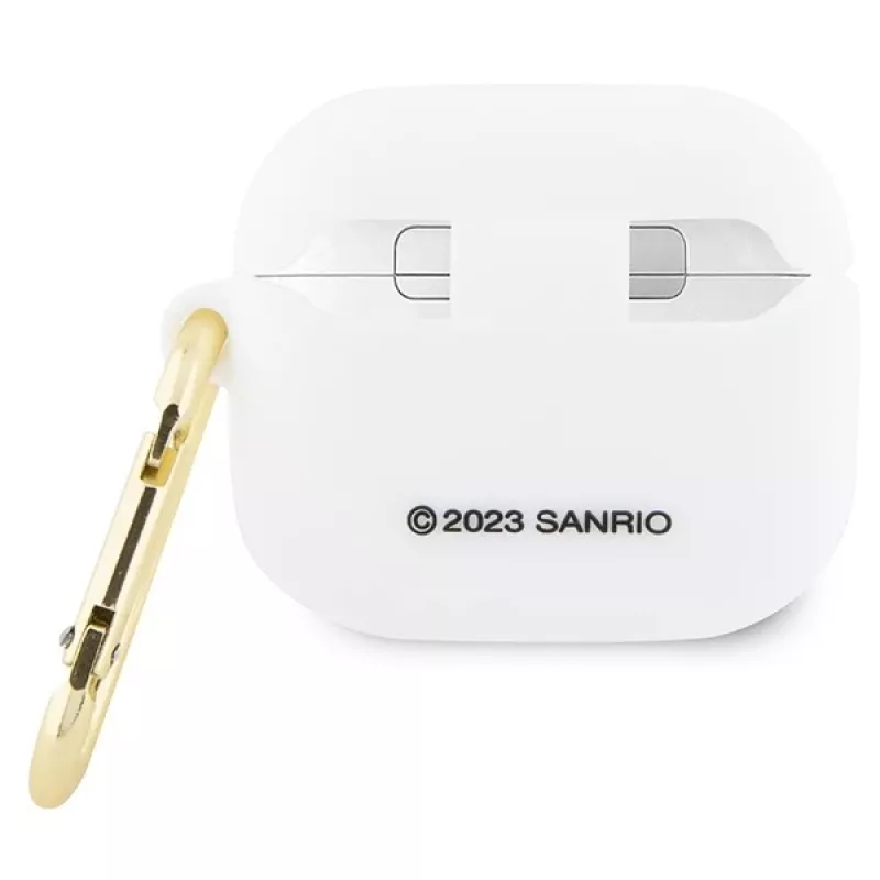 Hello Kitty HKA33DKHSH θήκη AirPods 3 λευκή σιλικόνη 3D κεφάλι Kitty