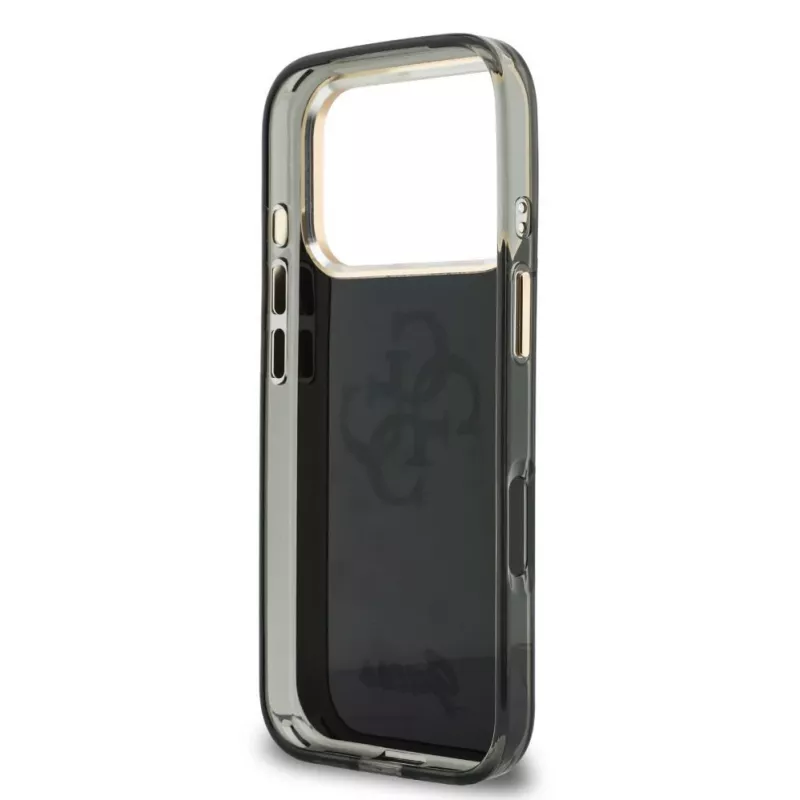 GUESS IML 4G Script Metal θήκη για iPhone 18 Pro Max / 17 Pro Max - μαύρο