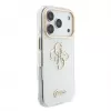 GUESS IML 4G Script Metal MagSafe θήκη για iPhone 18 Pro / 17 Pro, λευκό