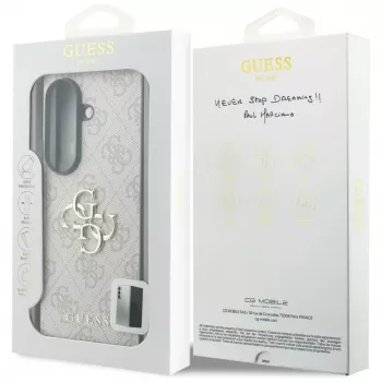 Guess Big 4G Logo PU θήκη για Samsung Galaxy Z Fold 8 Ultra – ροζ