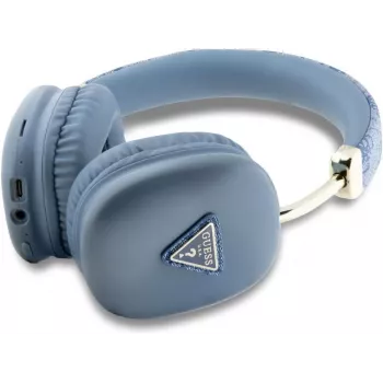 GUESS 4G Triangle Logo ασύρματα ακουστικά over-ear Bluetooth 5.3 μπλε