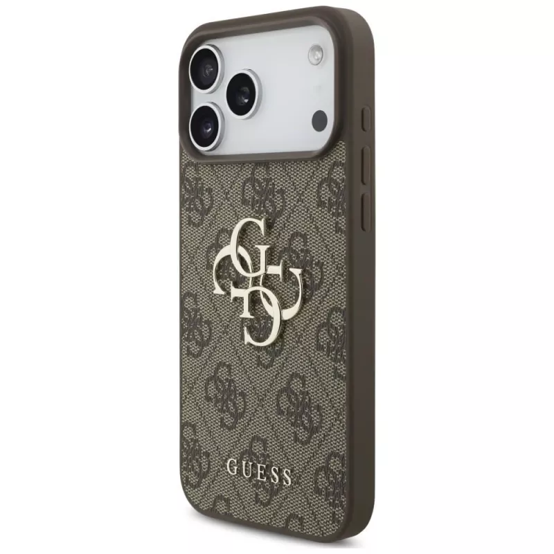 GUESS 4G Big Logo θήκη πλάτης για Apple iPhone 17 Pro / 18 Pro - καφέ