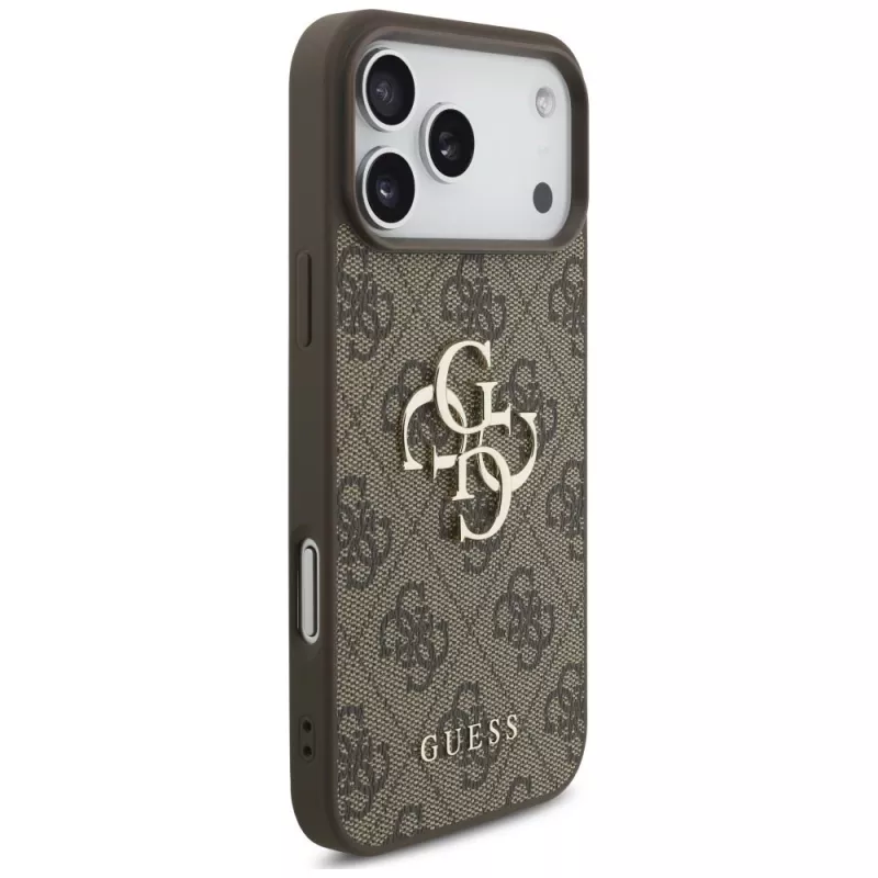 GUESS 4G Big Logo θήκη πλάτης για Apple iPhone 17 Pro / 18 Pro - καφέ