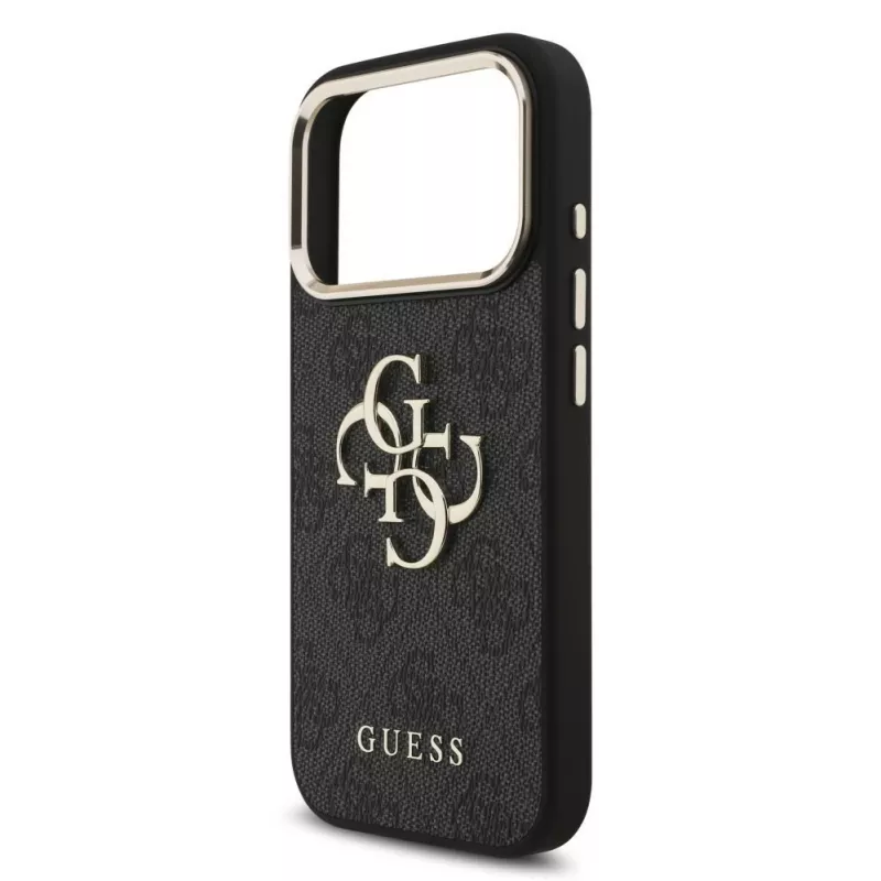 GUESS 4G Big Classic Logo θήκη για iPhone 18 Pro Max / 17 Pro Max - μαύρο & χρυσό
