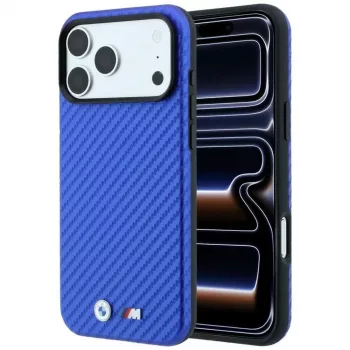 BMW M Carbon Metal Logo MagSafe θήκη για iPhone 18 Pro Max / 17 Pro Max - μπλε