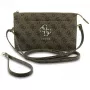 Guess Phone Pouch 4G Big Logo - καφέ τσάντα crossbody με θήκες καρτών