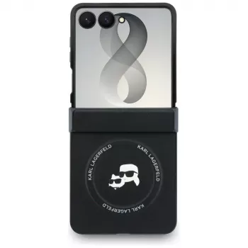 Karl Lagerfeld Karl & Choupette Pins MagSafe θήκη για Samsung Galaxy Z Flip8 - Μαύρο