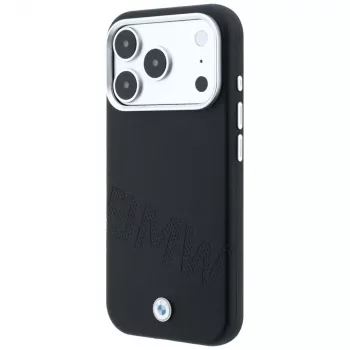 BMW Sign Inclined Deboss Letters MagSafe θήκη για iPhone 18 Pro / 17 Pro - Μαύρο