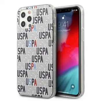 U.S. Polo Assn. Logo Mania θήκη για iPhone 12/12 Pro - Λευκό