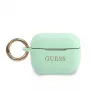 GUESS GUACAPSILGLGN θήκη AirPods Pro Πράσινο Σιλικόνη Glitter