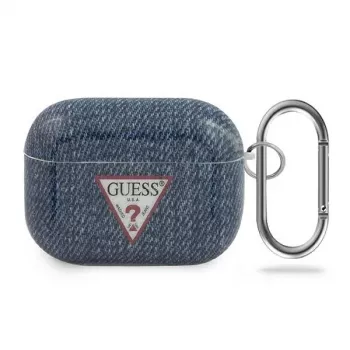 GUESS θήκη AirPods Pro Σκούρο μπλε Jeans συλλογή