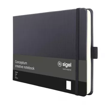 SIGEL CO201 σημειωματάριο A5 λευκό μαύρο 66 φύλλα