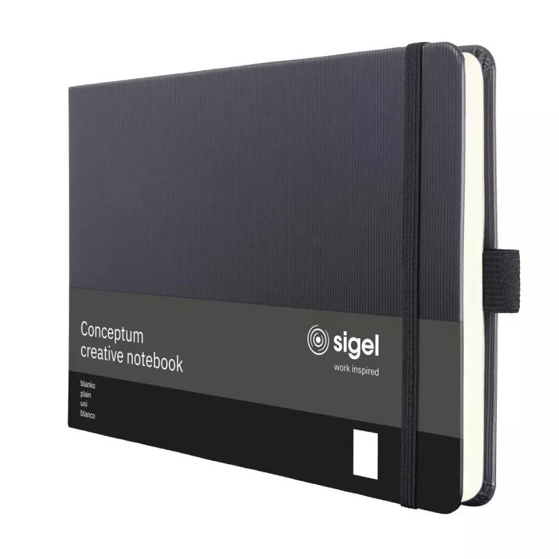 SIGEL CO201 σημειωματάριο A5 λευκό μαύρο 66 φύλλα
