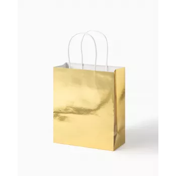 Folia Χάρτινες τσάντες Gold M Γυαλιστερές 7 τεμ.
