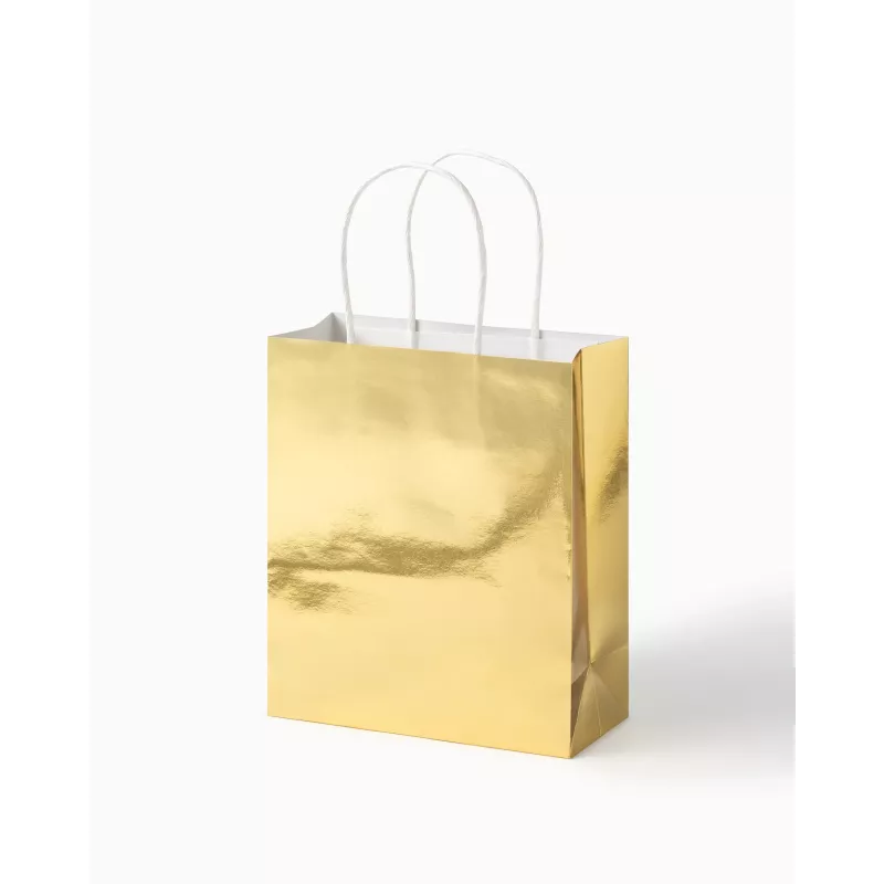 Folia Χάρτινες τσάντες Gold M Γυαλιστερές 7 τεμ.