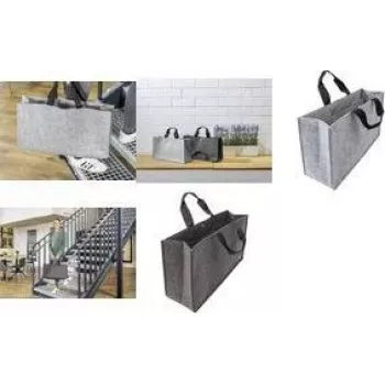 SIGEL Business Desk Sharing Bag Basic L γκρι τσόχα (πολυεστέρας) με 2 λαβές μεταφοράς