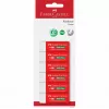 Faber-Castell Γόμα χωρίς PVC 7095-20, συσκευασία 6 τεμ., λευκή