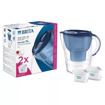 BRITA MARELLA XL Κανάτα φίλτρου με 2 φίλτρα MAXTRA+, συνολική χωρητικότητα 3,5 l, λευκό