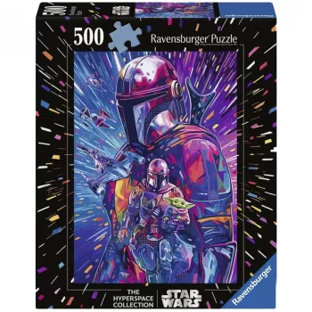 RAVENSBURGER Παζλ Star Wars Hyper Space Collection: The Mandalorian (500 τεμάχια, μεγάλα τεμάχια)