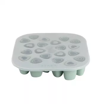 Beaba Multiportions Freezer Tray 20 x 35 ml σιλικόνη πράσινο φασκόμηλο