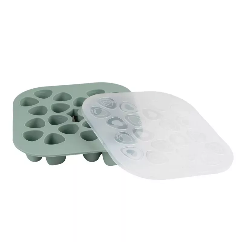 Beaba Multiportions Freezer Tray 20 x 35 ml σιλικόνη πράσινο φασκόμηλο
