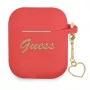 GUESS GUA2LSCHSR θήκη AirPods 1/2 κόκκινη σιλικόνη Charm Heart Collection