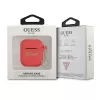 GUESS GUA2LSCHSR θήκη AirPods 1/2 κόκκινη σιλικόνη Charm Heart Collection