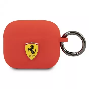 Ferrari FEA3SILRE θήκη σιλικόνης για Apple AirPods 3ης γενιάς, κόκκινη
