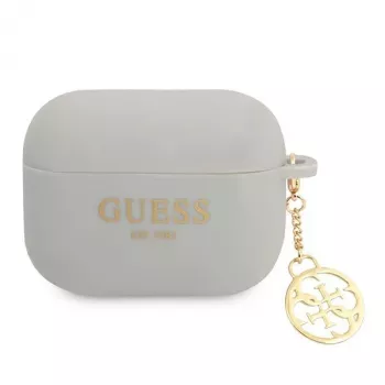 Guess GUAPLSC4EG θήκη AirPods Pro γκρι σιλικόνη Charm 4G συλλογή