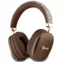 GUESS GUE003639 Gcube Metallic Script Logo ασύρματα ακουστικά on-ear Bluetooth καφέ