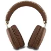 GUESS GUE003639 Gcube Metallic Script Logo ασύρματα ακουστικά on-ear Bluetooth καφέ