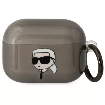Karl Lagerfeld KLAPHNIKTCK θήκη AirPods Pro μαύρη Karl Head