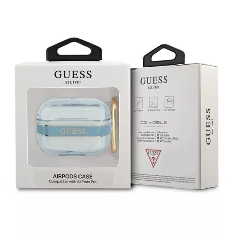 GUESS Strap Collection θήκη AirPods Pro - μπλε