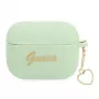 GUESS GUAPLSCHSN θήκη AirPods Pro πράσινη σιλικόνη Charm Heart Collection