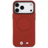 BMW M FW Metal Logo θήκη MagSafe για iPhone 17 Pro Max, κόκκινη