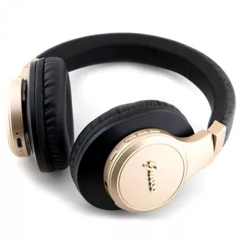 GUESS GUBH604GEMK Ασύρματα Over-Ear Ακουστικά Μαύρο 4G Script