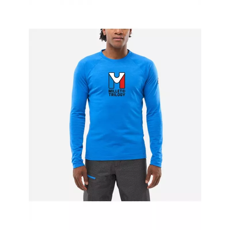 Millet Trilogy Wool TS LS Τεχνικό Baselayer - Icon Blue, Ανδρικό M