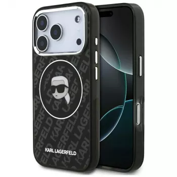Karl Lagerfeld IML Karl Head Logo Θήκη MagSafe για iPhone 17 Pro Max Μαύρο
