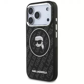 Karl Lagerfeld IML Karl Head Logo Θήκη MagSafe για iPhone 17 Pro Max Μαύρο
