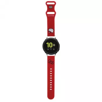 Hello Kitty Universal Σιλικόνης Βραχιόλι HKUWMSCHBLR Κόκκινο Κεφάλι Kitty 20mm